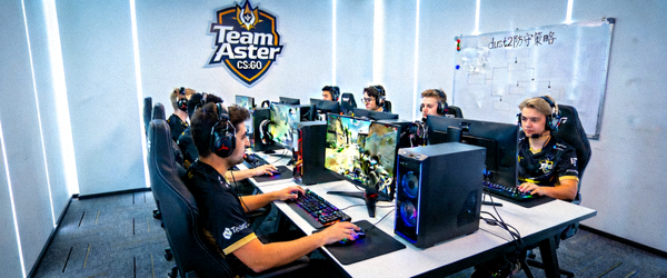 Team Aster战队CS:GO分部选手训练室内景